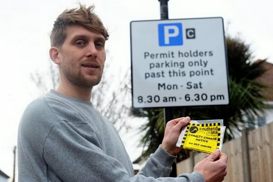 Mr Coltart was fined £158 after his parking permit was covered by pigeon poo