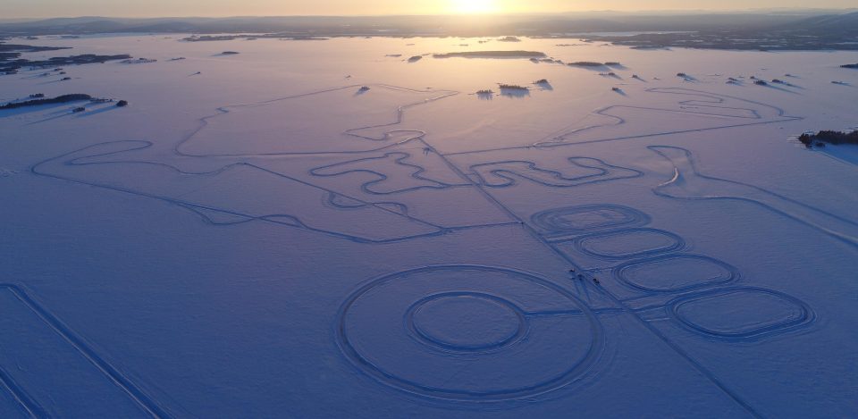  There are an incredible FIVE full-size replica tracks - including Silverstone - cut into the ice in Arjeplog