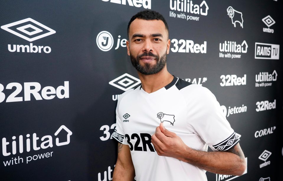  Ashley Cole has signed for Derby after he was released by LA Galaxy