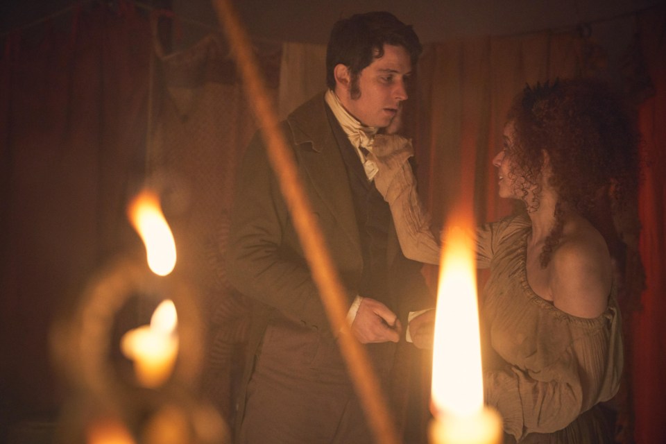 Marius (Josh O'Connor) and Eponine (Erin Kellyman) in BBC's steamy version of Les Miserables