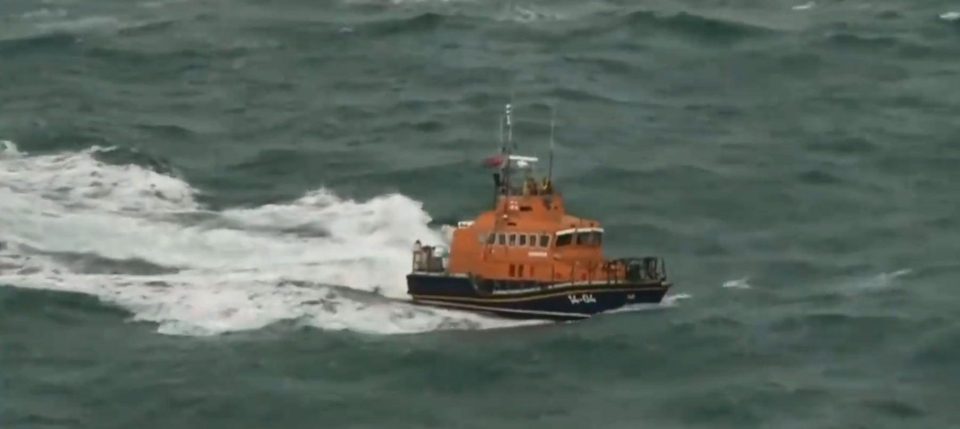  A British coastguard rescue helicopter and crews from Alderney and Guernsey RNLI have joined the search