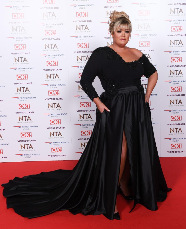 Earlier, Gemma stunned on the red carpet with her lavish black gown