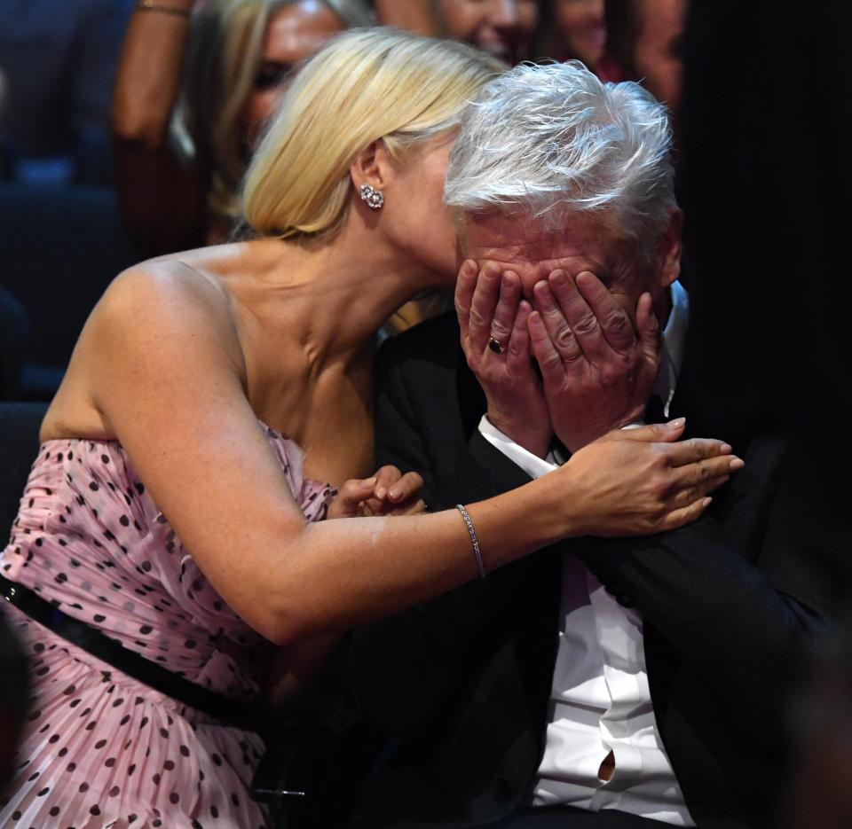  Holly cuddles a shocked Phillip Schofield as This Morning was announced as the winner