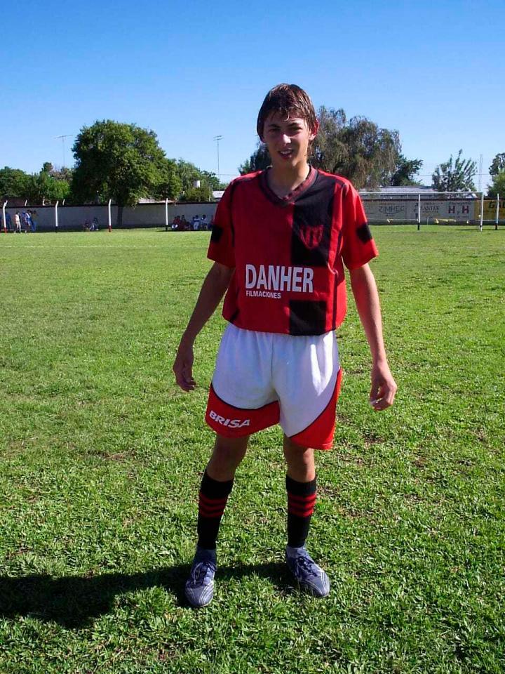  Emiliano Sala pictured as a 15-year-old junior footballer Club Atletico Social San Martin in Progreso, Santa Fe, Argentina