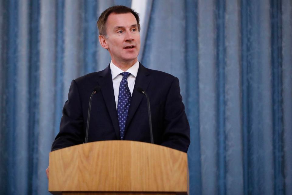  Jeremy Hunt has admitted Brexit may have to be delayed