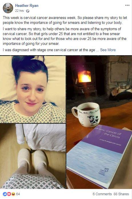  Heather shared a Facebook of her experience and to share her symptoms with others