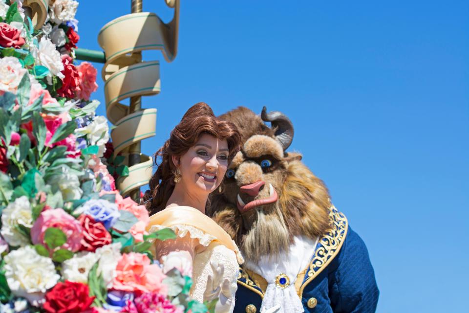  He used to be found in Epcot with Belle, but now stays in the restaurant to meet people