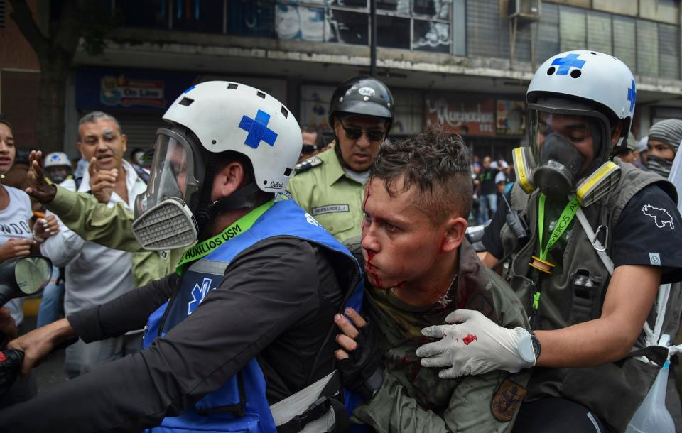  At least seven people demonstrating against Maduro's government were killed and many others wounded