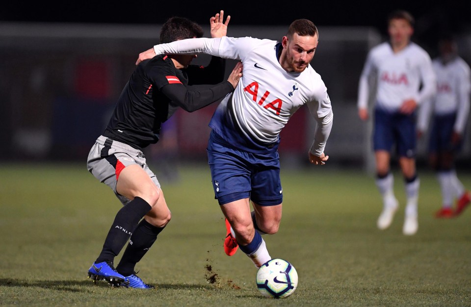 Janssen in action against Bilbao in an Under-23 clash last Wednesday