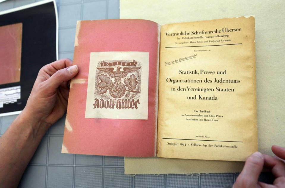 The rare 1944 book previously owned by Adolf Hitler