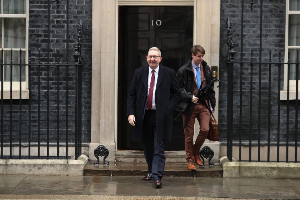  Union bosses including Len McCluskey visited the PM today