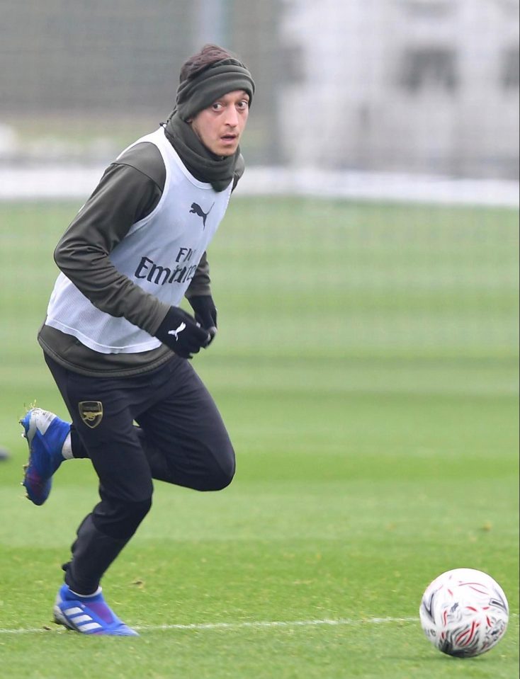  Arsenal will be able to pay off half of Mesut Ozil's wages with victory over Manchester United tonight