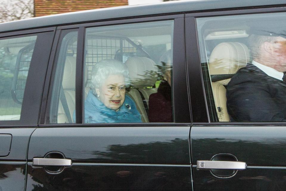  The Queen was seen not wearing a seatbelt today