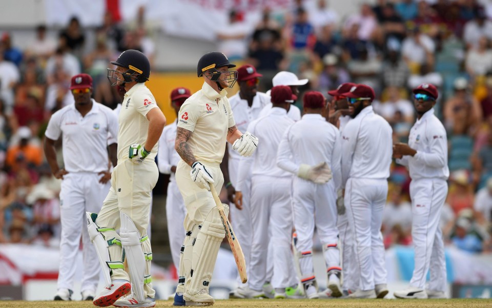 England collapsed to a huge first-innings deficit in Barbados