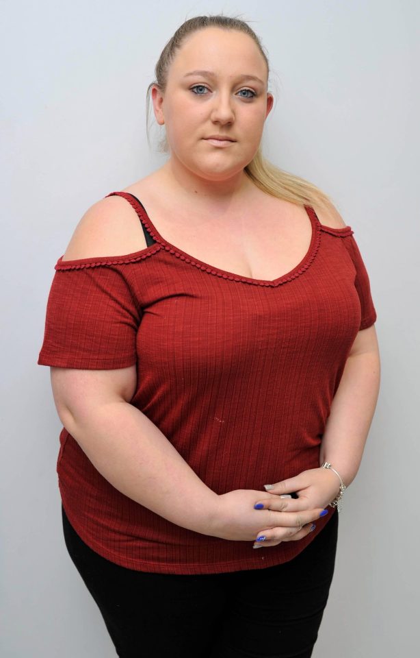  Amy Sample, 24, claims she was refused life insurance because of her weight