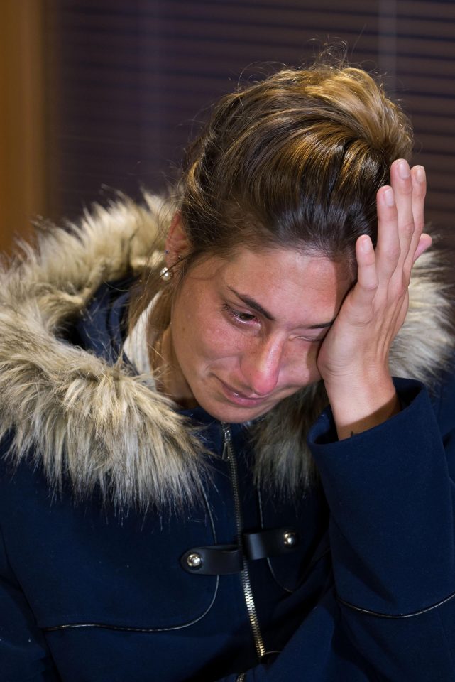  Sala’s family say they still have hope he will be found - his tearful sister Romina pictured on January 25