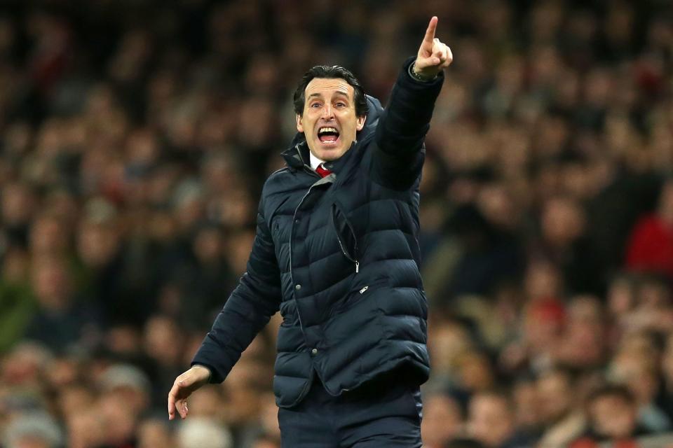  Unai Emery has had to drastically reshuffle his team due to injuries