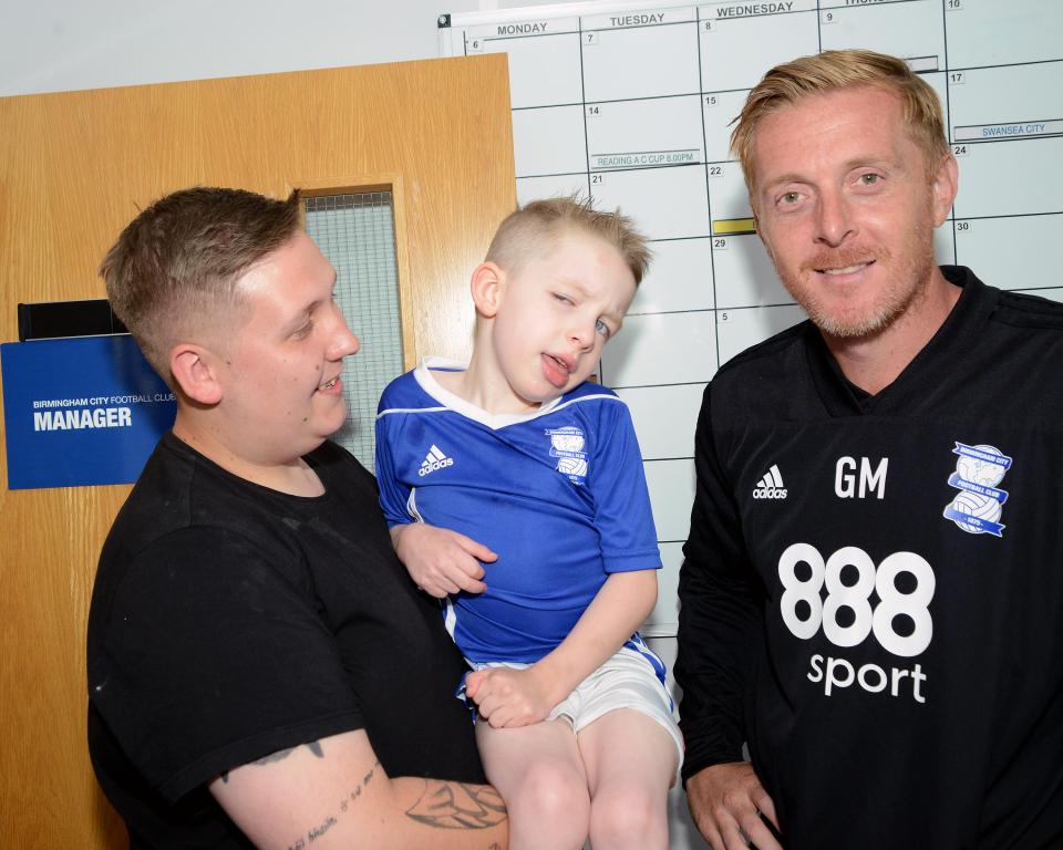  Garry Monk was moved after meeting eight-year-old cerebral palsy sufferer Mason Betts