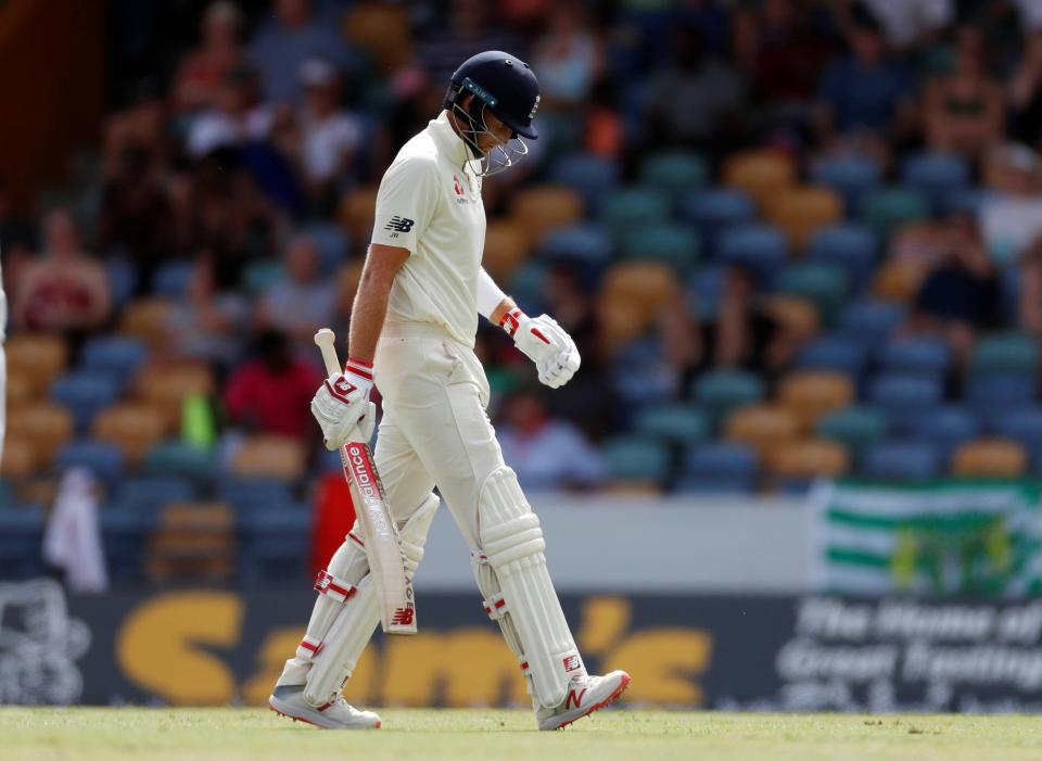  England skipper Joe Root was caught out as his side began to lose pace on the game