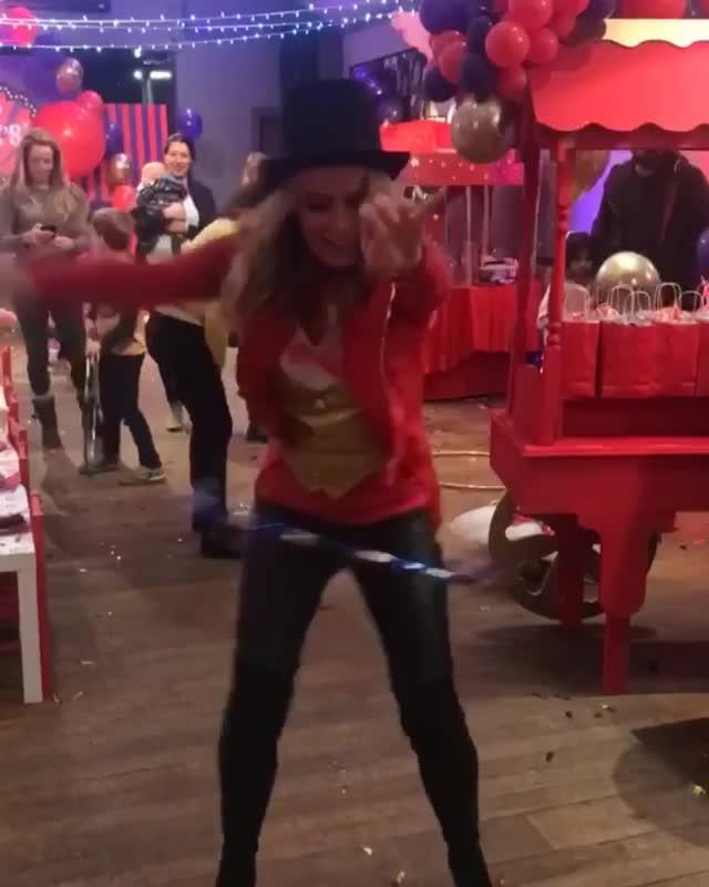 Amanda Holden at her daughter's birthday party