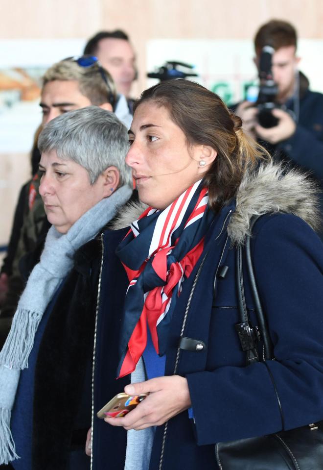  Mercedes and Romina Sala refused to talk to reporters when they left Guernsey Airport today