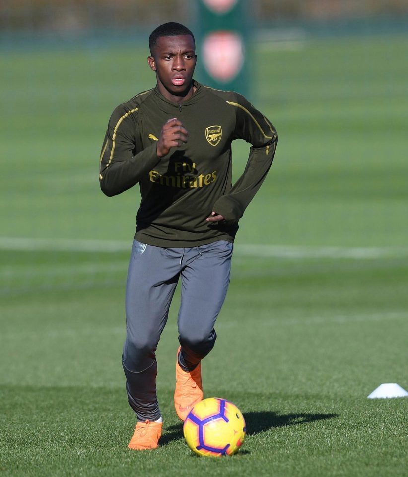 Eddie Nketiah has become frustrated at a lack of game time at Arsenal