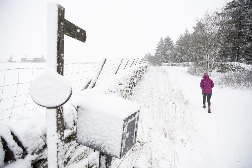  Heavy showers took over County Durham this morning