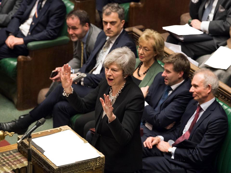  Jubilant Theresa May wins Brexit mandate after fight with MPs in the Commons as she bids to restore faith in Brexit deal