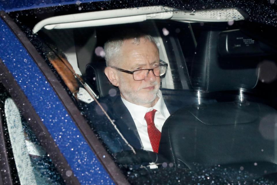  Jeremy Corbyn on his way out of Parliament