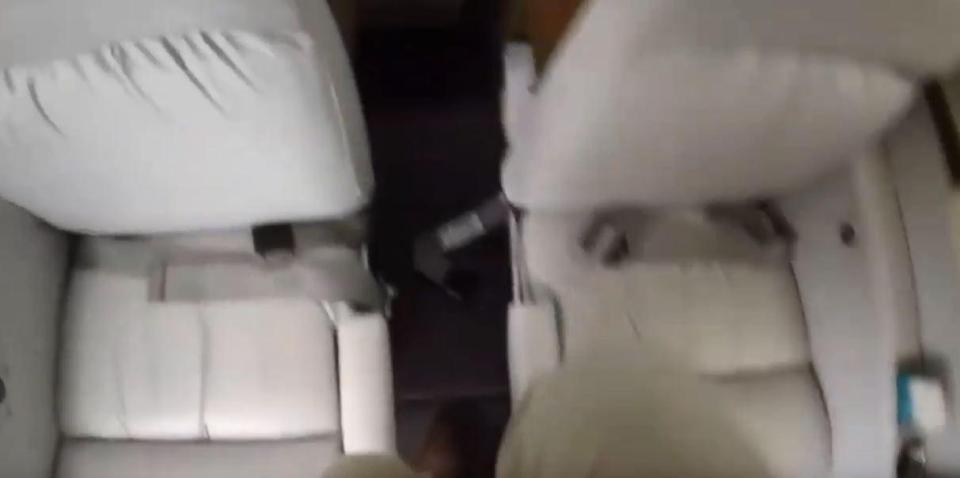  Picture of seats inside a Piper Malibu plane, similar to those found in northern France