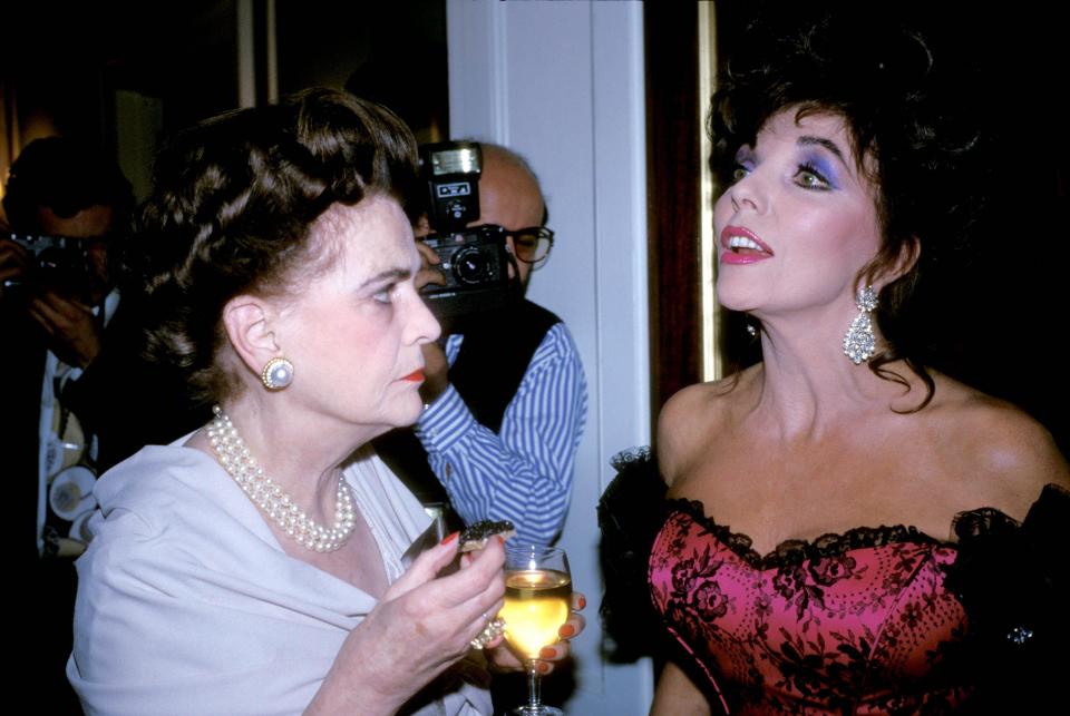  In 1988, the Duchess attended a party in celebration of a book written by actress Joan Collins