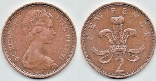  Do you have a 2p coin from 1971 in your pocket?