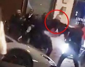  The doorman was knifed after a gang tried to storm a private party