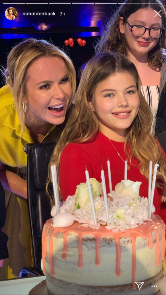 The BGT audience sung Happy Birthday to Amanda’s daughter Lexi