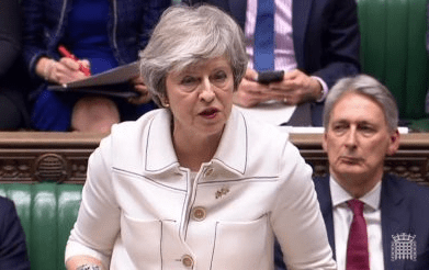  Theresa May today lost her Brexit vote in the Commons