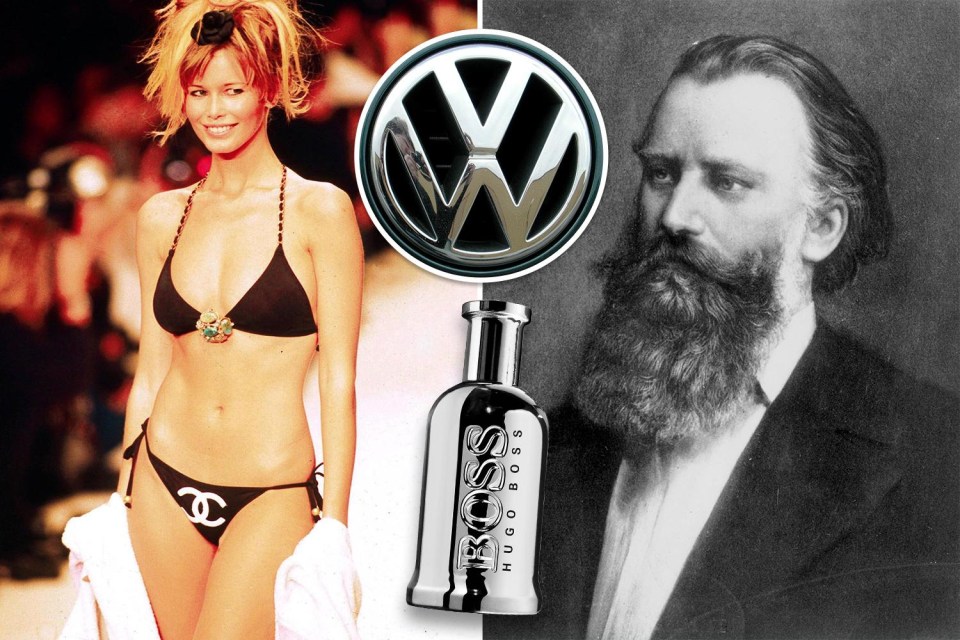 Claudia Schiffer, Boss and Brahms