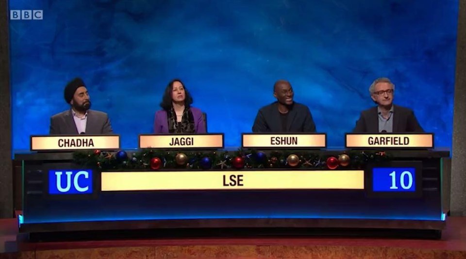 LSE’s alumni University Challenge team were tasked with the difficult job of answering three bonus questions about Love Island