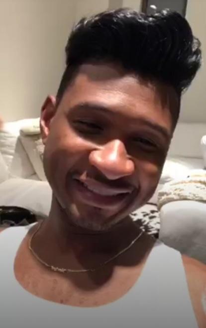  Usher is now sporting a very different hairstyle to his usual do