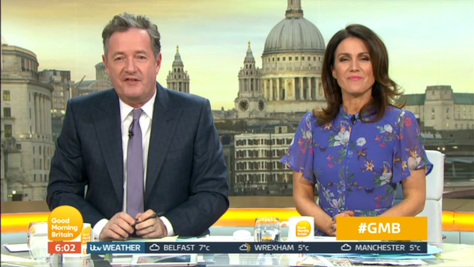  Piers made the revelation on GMB earlier today