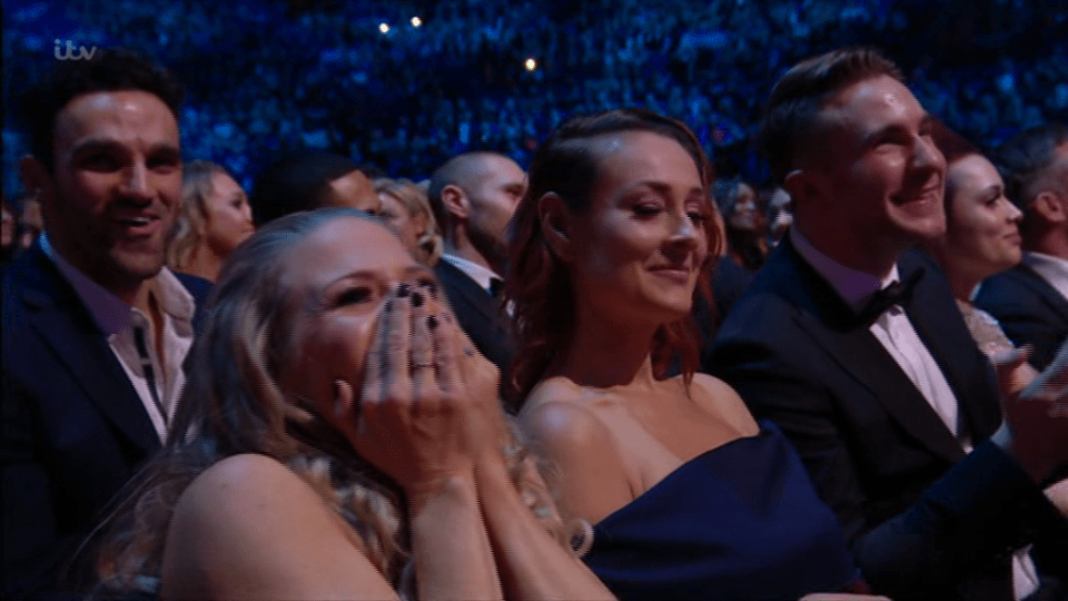 Kellie Bright burst into laughter as Danny swore