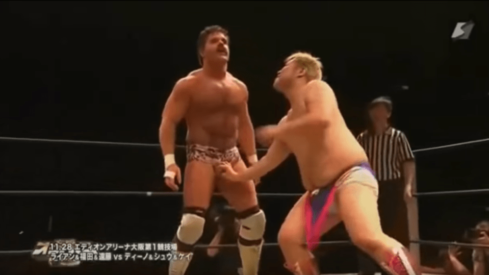 Joey Ryan ‘flipped’ Danshoku Dino using his penis