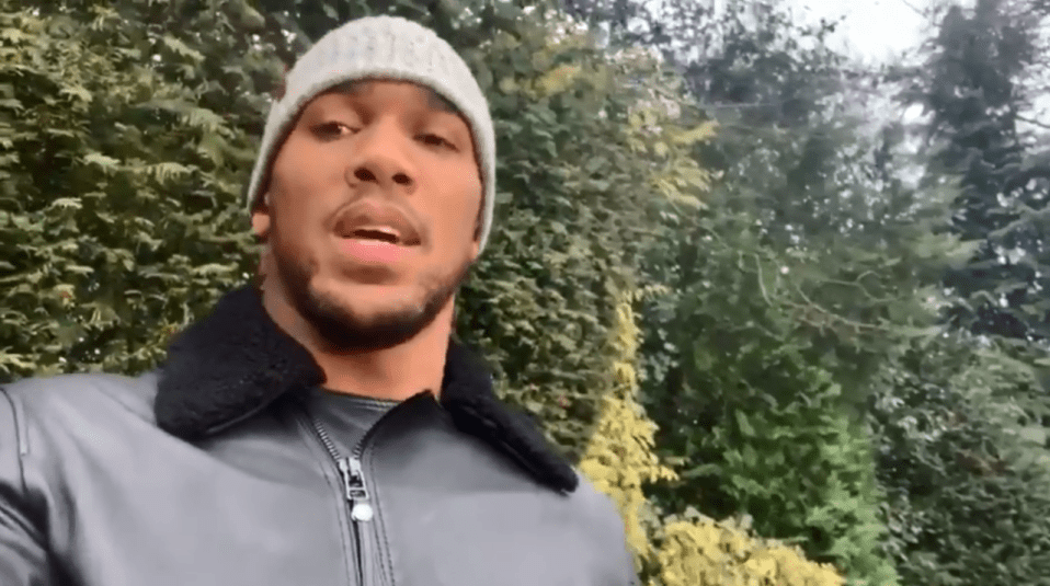 Anthony Joshua announced the fight on his Twitter as he suggested ‘boxing politics’ prevented a fight with Deontay Wilder