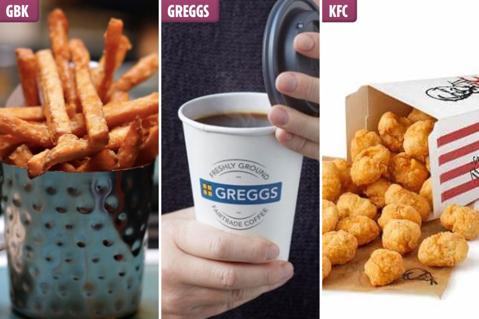  Greggs, Gourmet Burger Kitchen and KFC all have free food offers at the moment