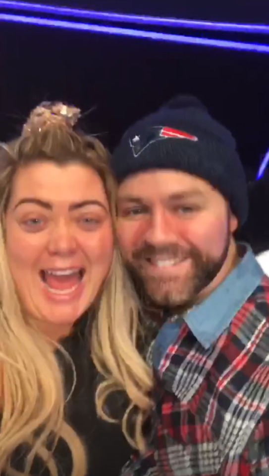  Gemma was thrilled to see former Westlife star Brian McFadden back on the ice