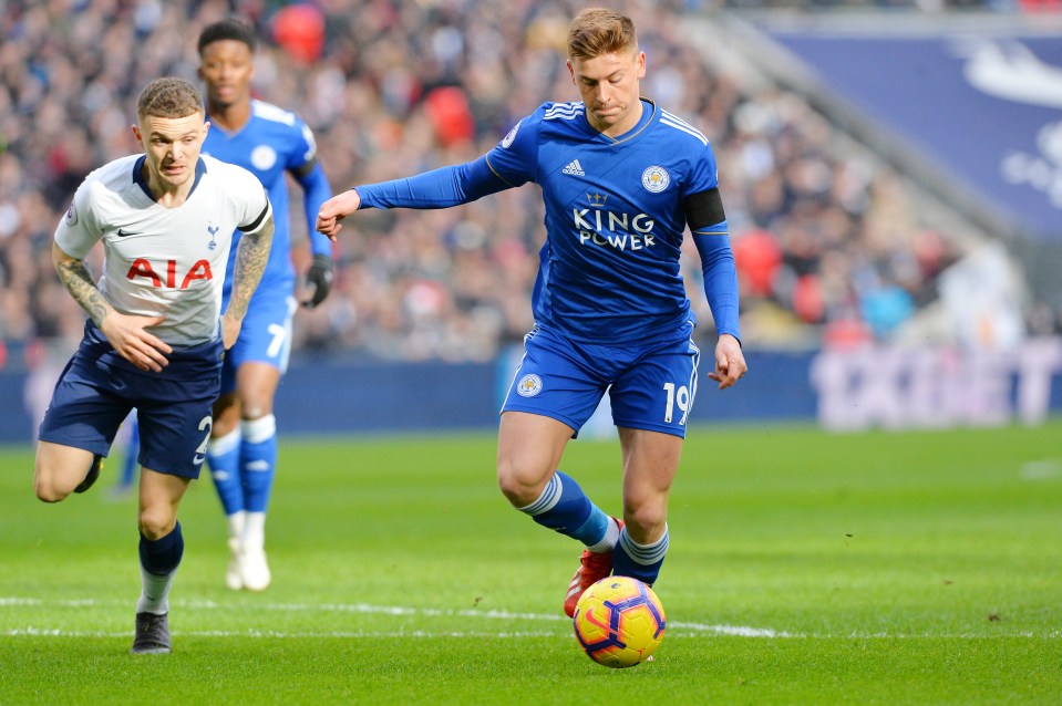  The right-back struggled against the pacey Harvey Barnes when Spurs faced Leicester