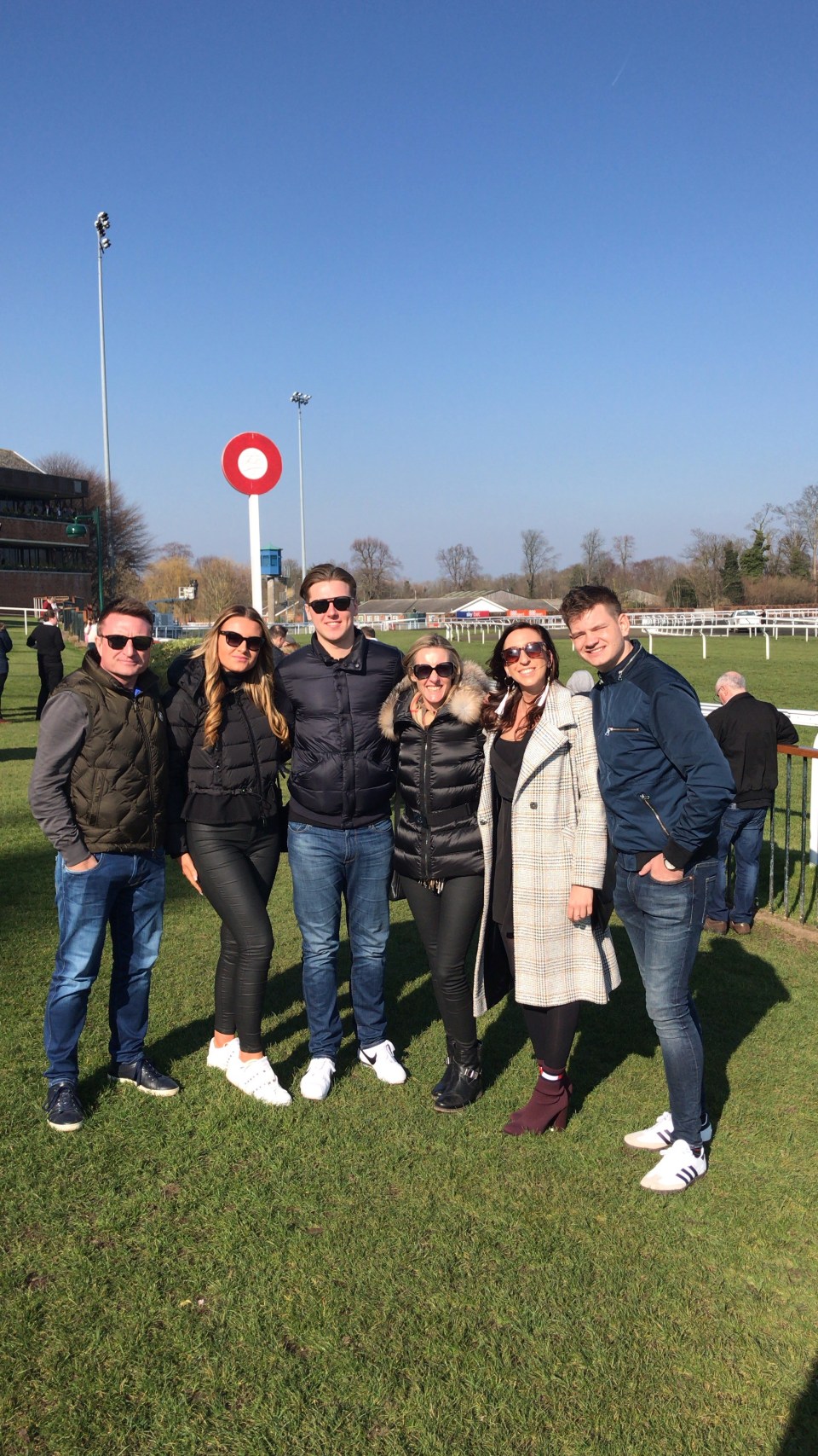  A family from Hampshire came together for a day of racing at Kempton