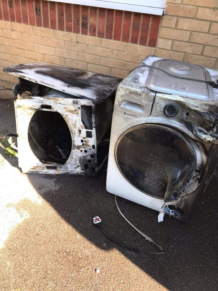  Jemma's tumble dryer caught fire causing damage to her garage and home