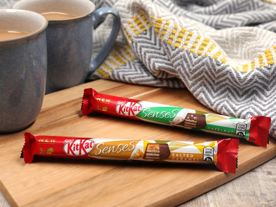  KitKat is launching two new Senses bars in salted caramel and hazelnut