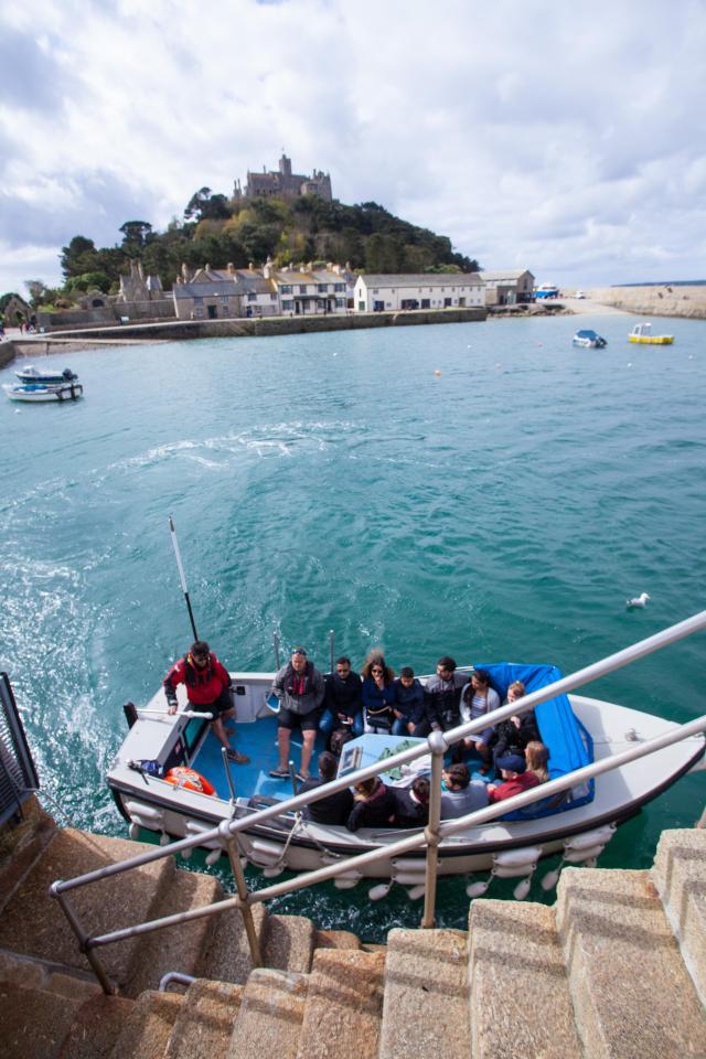  He now commutes to the stunning castle by boat every day