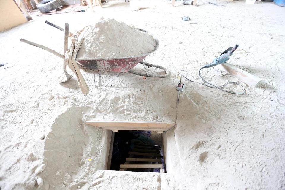  This is the tunnel used by Guzman to escape from a Mexican jail in 2015